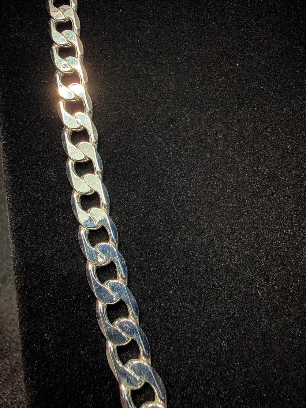 Cuban 925 Stamped Silver filled 24in 9.5MM Necklace 60.4g Brand New